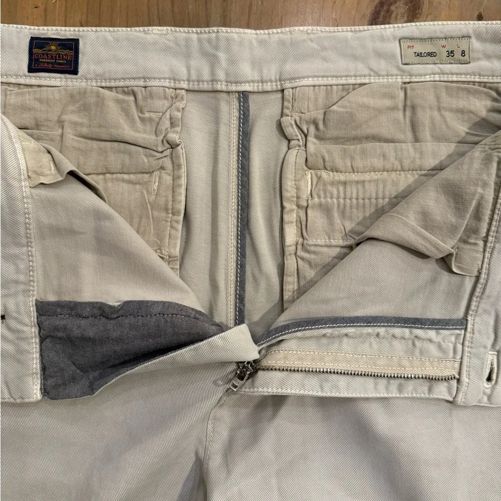 Faherty Coastline Chino Shorts Sz35 8” inseam NWOT